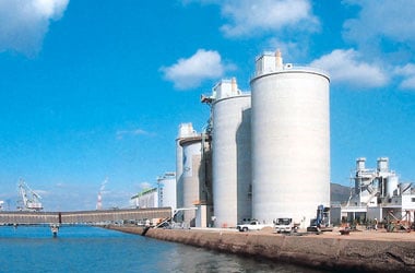 セメントサイロ　8,000t　3,000t×2基