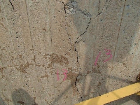 RC煙突ひび割れ調査（目視）
